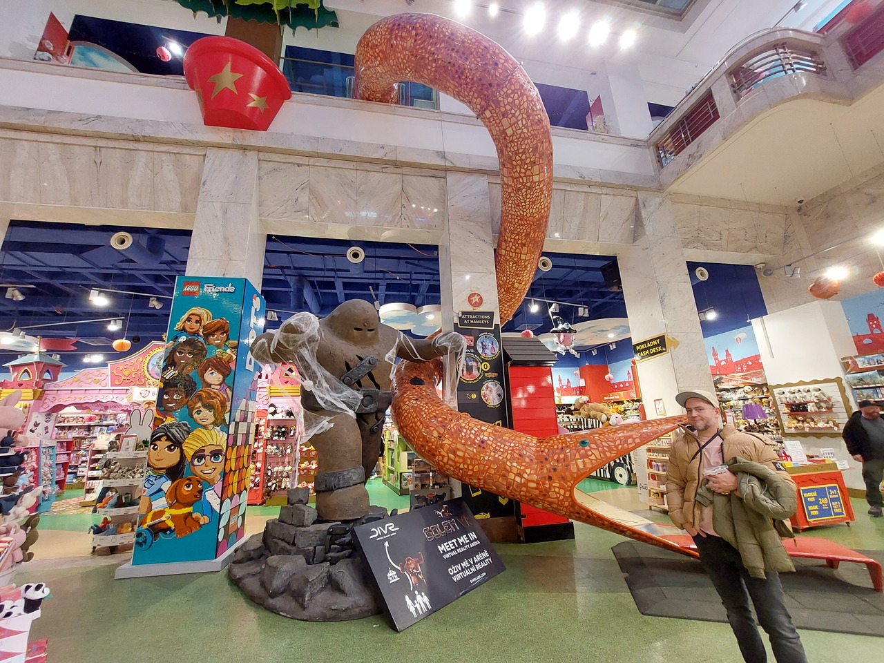 Prague---Hamley-s-toy-Store-9-Snake-slide-and-Golem.jpg